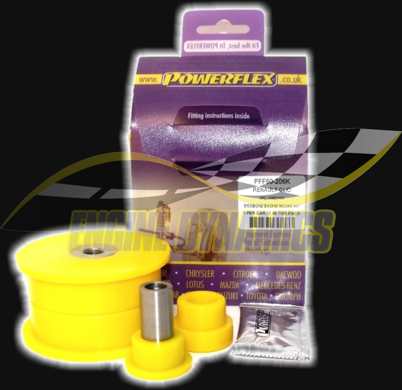 Powerflex Clio 172 / 182 Dog Bone Gearbox Support Mount Kit (Phase 1 Only)