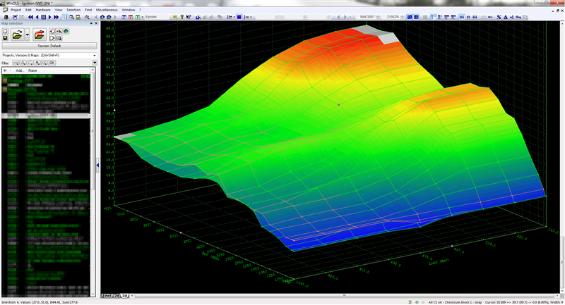 Megane 2 RS stock ecu mapping